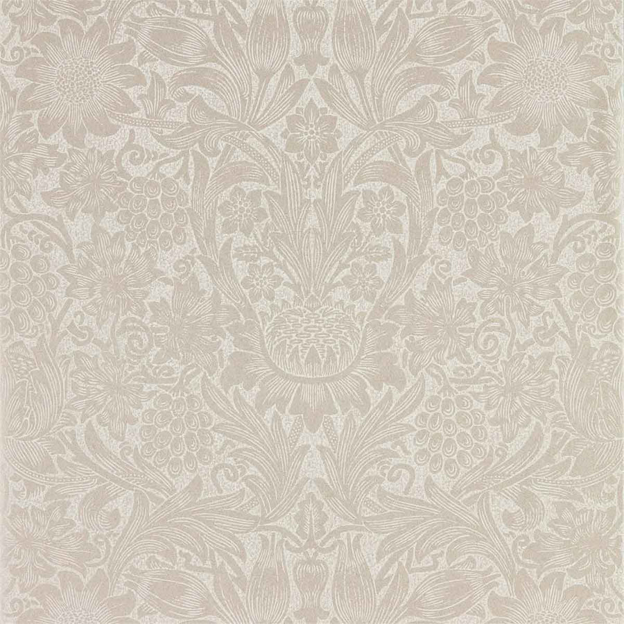Morris And Co Pure Sunflower Wallpaper - Pearl & Ivory - 216048 | Modern 2 Interiors