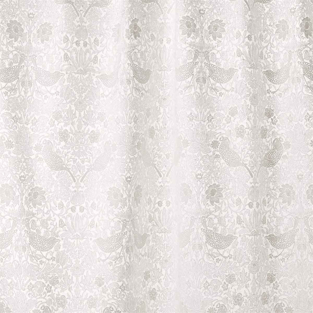 Pure Strawberry Thief Embroidery Paper White Fabric by Morris & Co - 236072 | Modern 2 Interiors