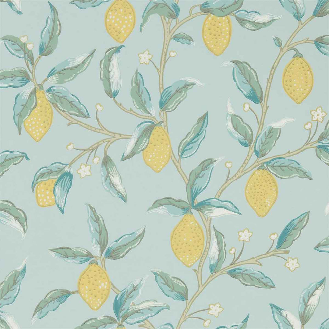 Morris And Co Lemon Tree Wallpaper - Wedgewood - 216674 | Modern 2 Interiors