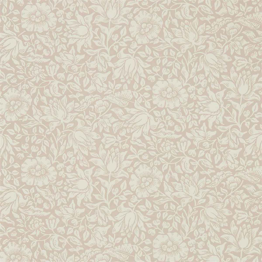 Morris And Co Mallow Wallpaper - Dusky Rose - 216675 | Modern 2 Interiors
