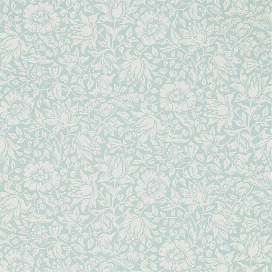 Morris And Co Mallow Wallpaper - Chalk Duck Egg - 216679 | Modern 2 Interiors