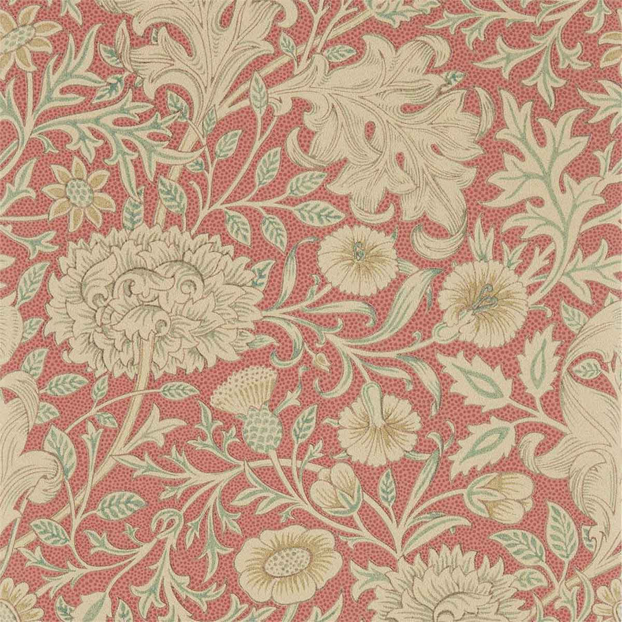 Morris And Co Double Bough Wallpaper - Carmine Red - 216683 | Modern 2 Interiors