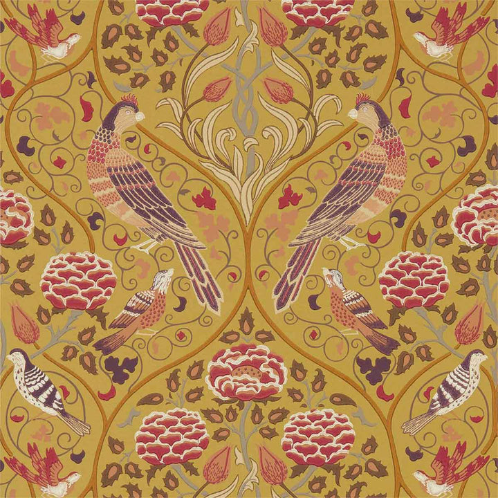 Morris And Co Seasons By May Wallpaper - Saffron - 216685 | Modern 2 Interiors