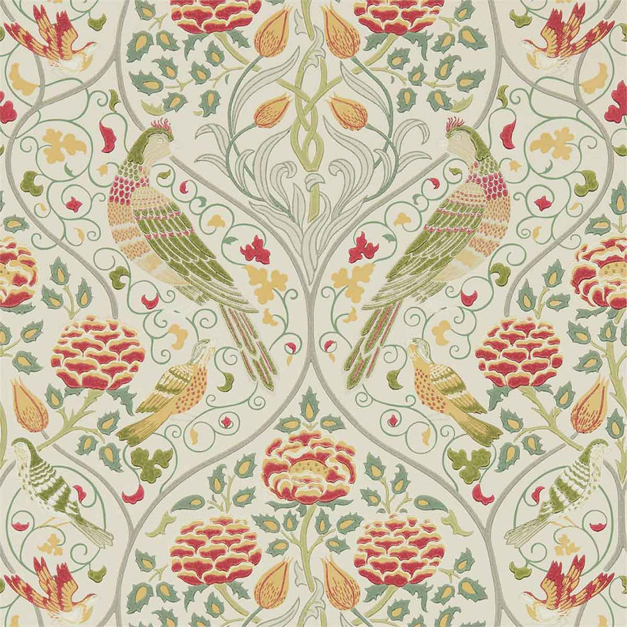 Morris And Co Seasons By May Wallpaper - Linen - 216687 | Modern 2 Interiors