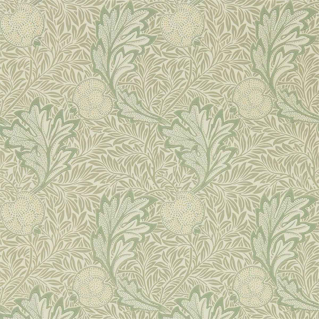 Morris And Co Apple Wallpaper - Bay Leaf - 216689 | Modern 2 Interiors