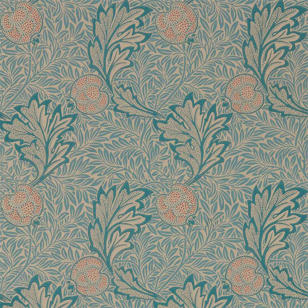 Morris And Co Apple Wallpaper - Indigo Antique - 216690 | Modern 2 Interiors