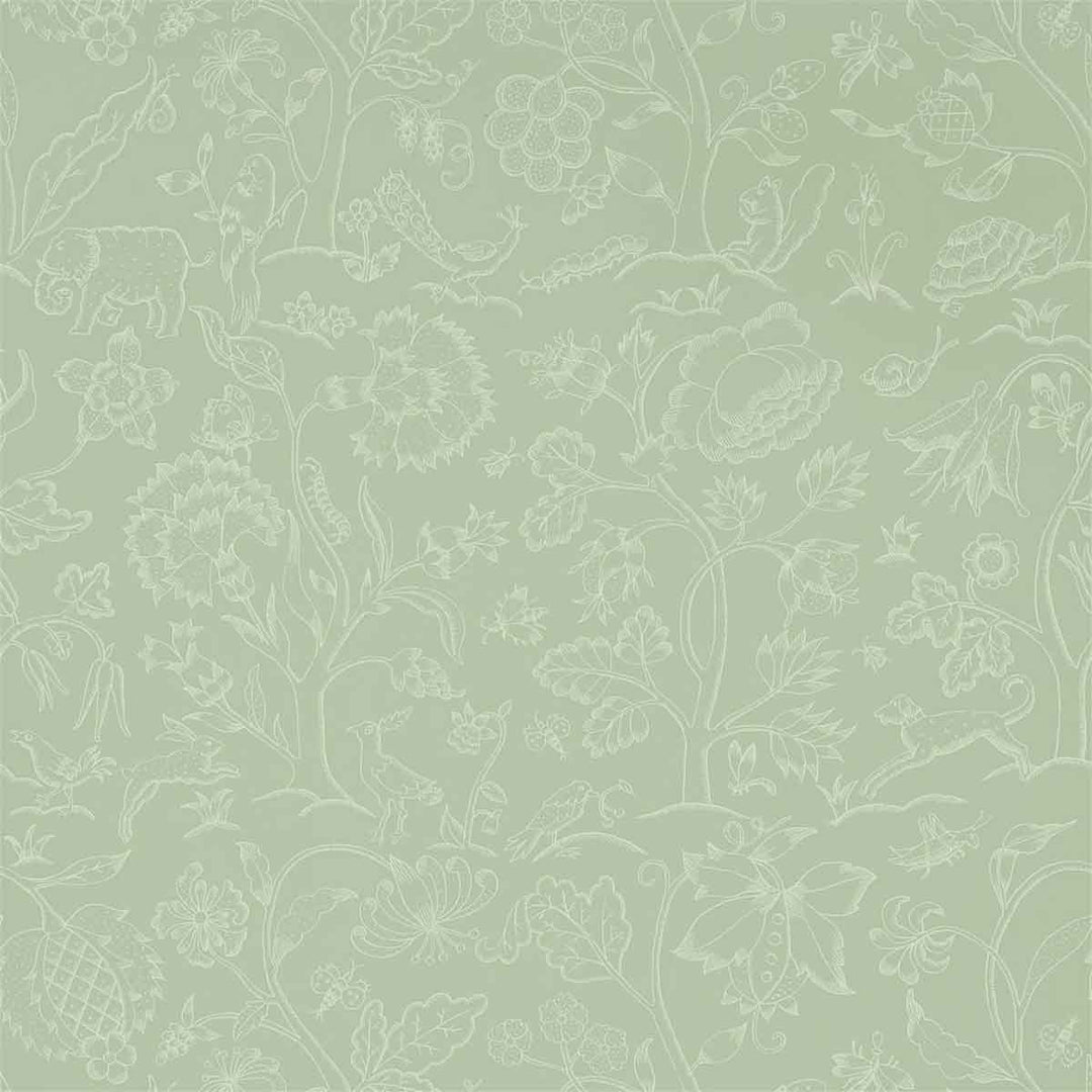 Morris And Co Middlemore Wallpaper - Sage Grey - 216694 | Modern 2 Interiors