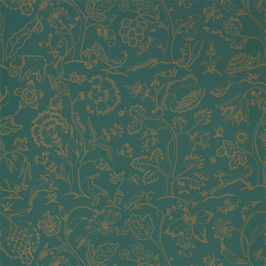 Morris And Co Middlemore Wallpaper - Moss Gold - 216695 | Modern 2 Interiors