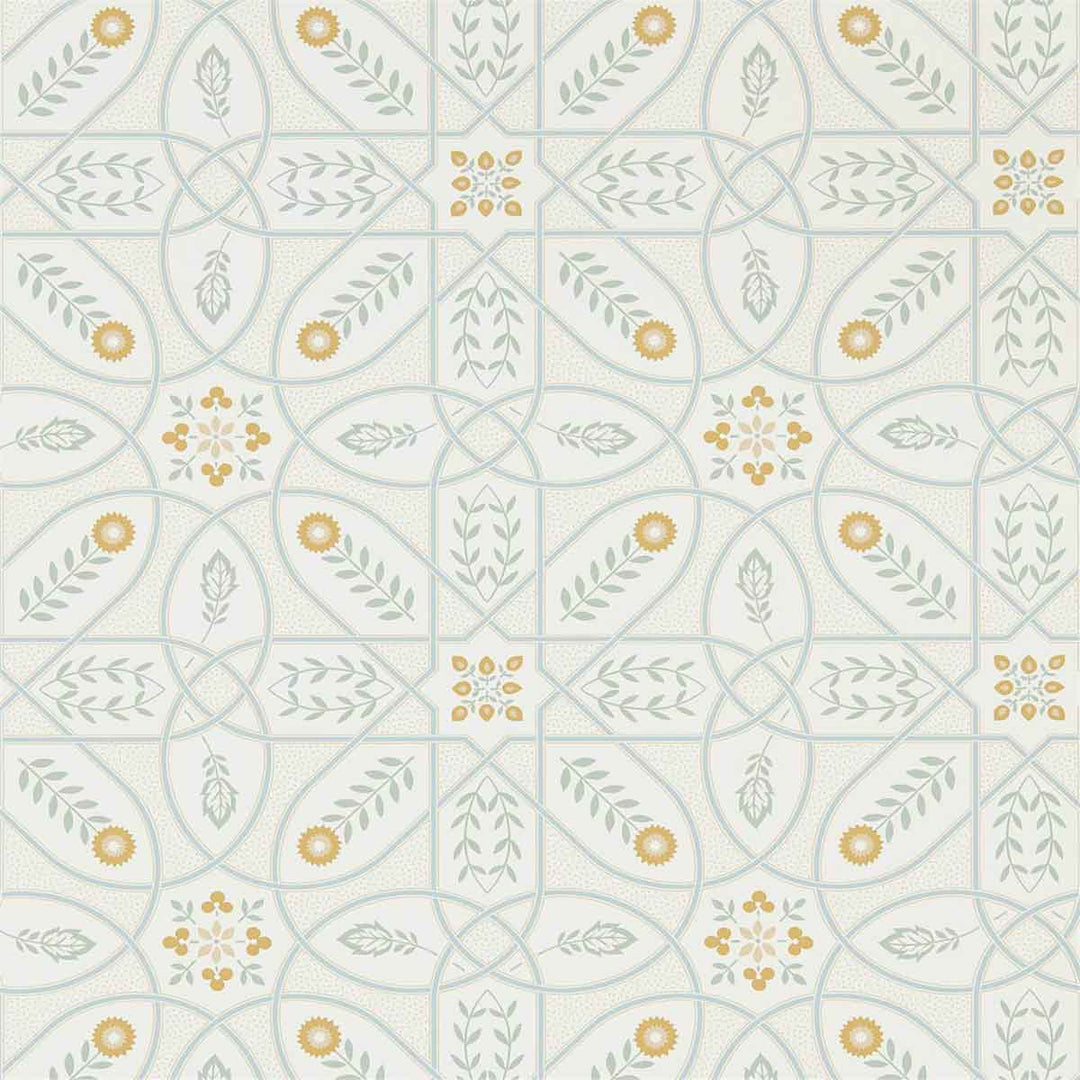 Morris And Co Brophy Trellis Wallpaper - Ivory Sage - 216700 | Modern 2 Interiors