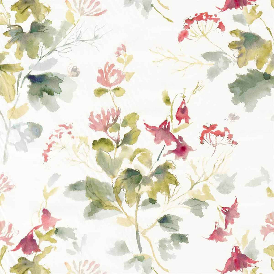 Honey Flowers Fuchsia & Rose Fabric by Sanderson - 226740 | Modern 2 Interiors