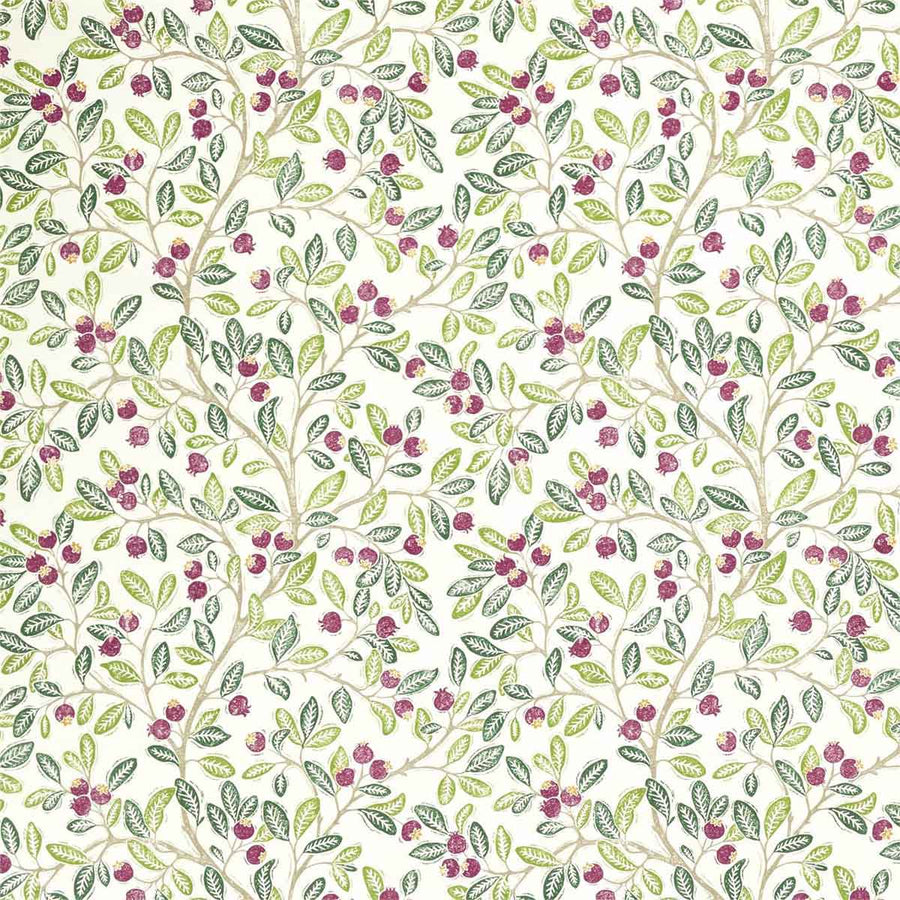 Wild Berries Fern & Mulberry Fabric by Sanderson - 226743 | Modern 2 Interiors