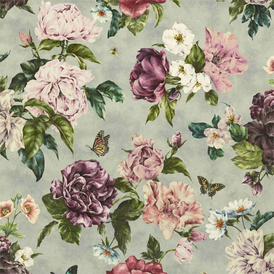 Summer Peony Vineyard & Rose Fabric by Sanderson - 226747 | Modern 2 Interiors