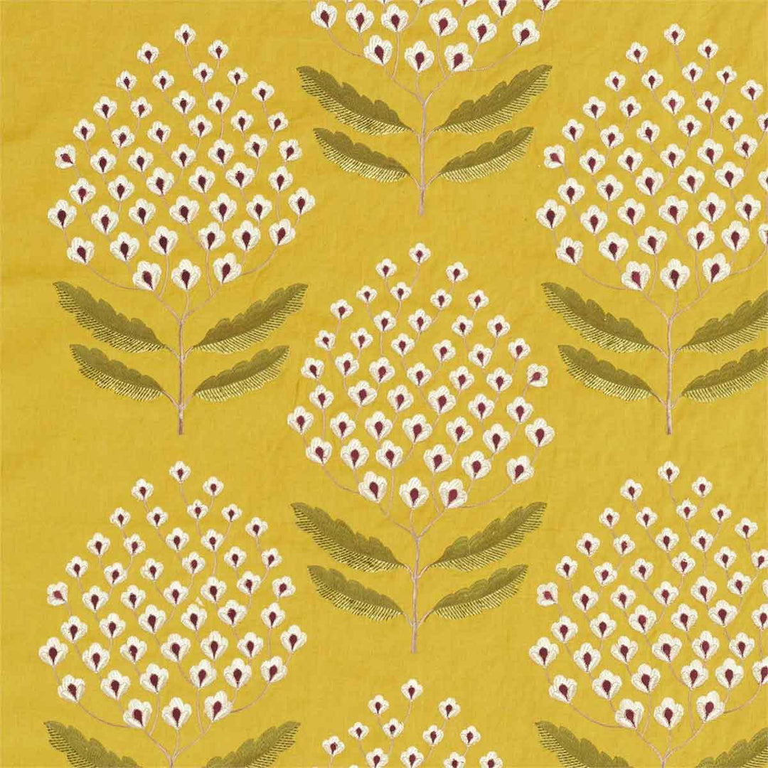 Bellis Woodland Yellow Fabric by Sanderson - 237116 | Modern 2 Interiors