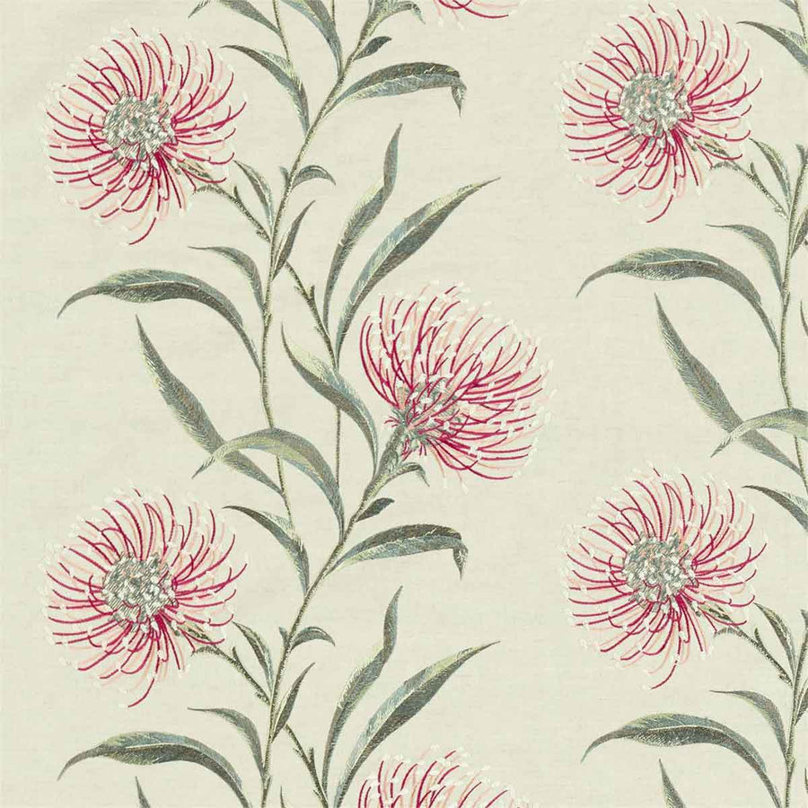 Catherine Embroidery Fuchsia Fabric by Sanderson - 237187 | Modern 2 Interiors
