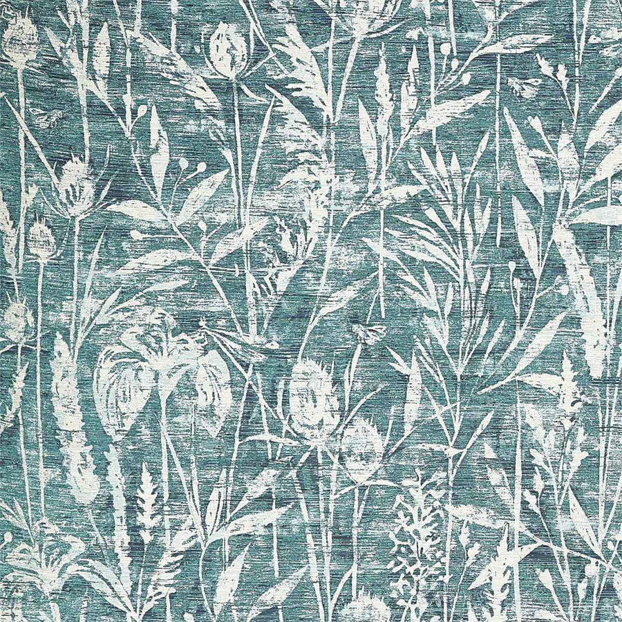 Violet Grasses Cobalt Fabric by Sanderson - 237199 | Modern 2 Interiors