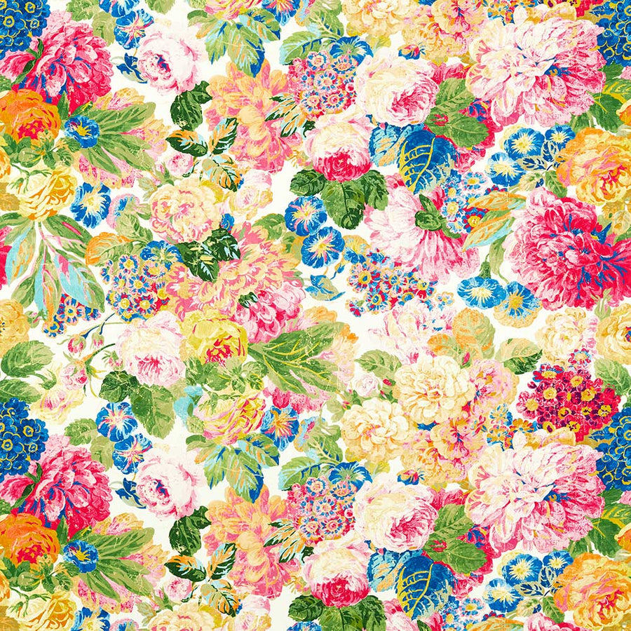 Very Rose & Peony Multi Fabric by Sanderson - 226888 | Modern 2 Interiors