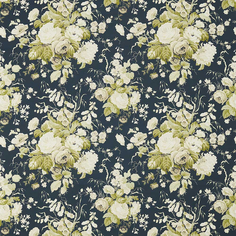 Stapleton Park Navy & Olive Fabric by Sanderson - 226889 | Modern 2 Interiors