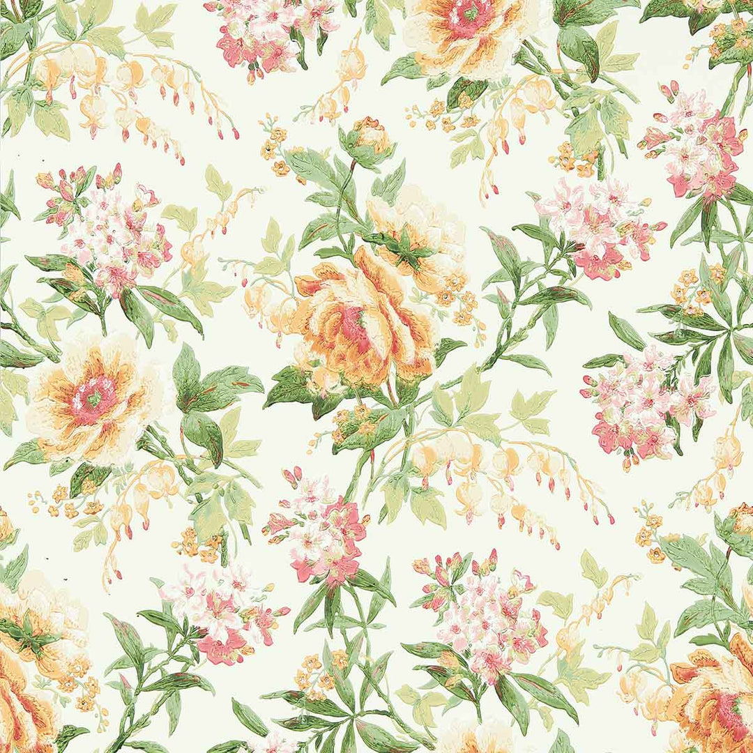 Olivia Botanical Green Wallpaper by Sanderson - DOSW217038 | Modern 2 Interiors