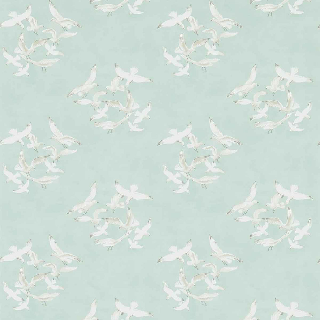 Seagulls Eau de Nil Wallpaper by Sanderson - DVIN214586 | Modern 2 Interiors