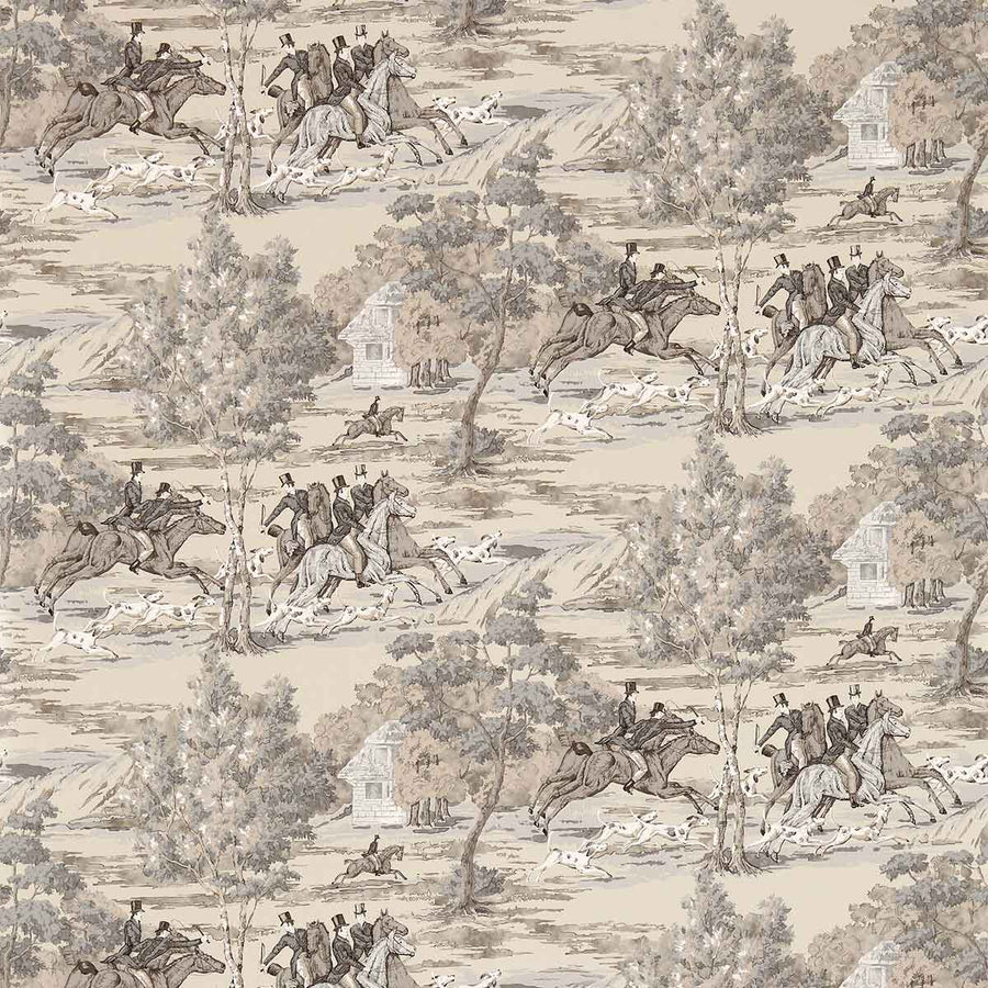 Tally Ho Pearl & Grey Wallpaper by Sanderson - DVIN214599 | Modern 2 Interiors
