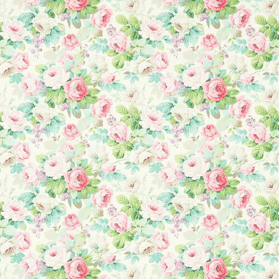 Chelsea Pink & Celadon Fabric by Sanderson - 224321 | Modern 2 Interiors