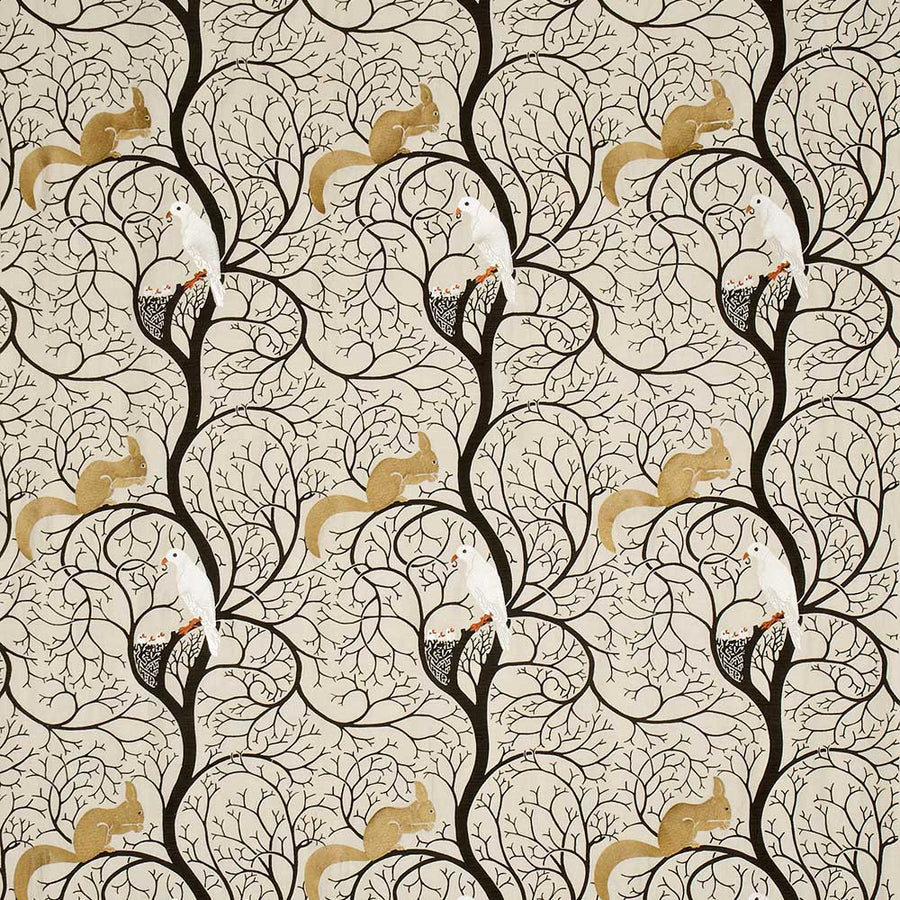 Squirrel & Dove Linen & Ivory Fabric by Sanderson - DVIPSQ301 | Modern 2 Interiors