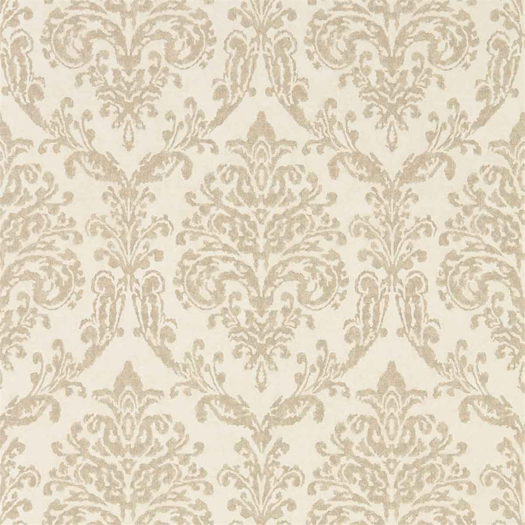 Riverside Demask Cream & Gold Wallpaper by Sanderson - 216288 | Modern 2 Interiors
