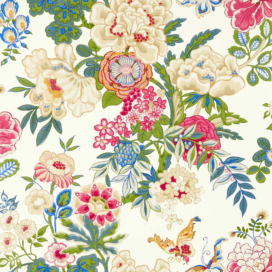 Emperor Peony Lotus Pink Wallpaper by Sanderson - 217121 | Modern 2 Interiors