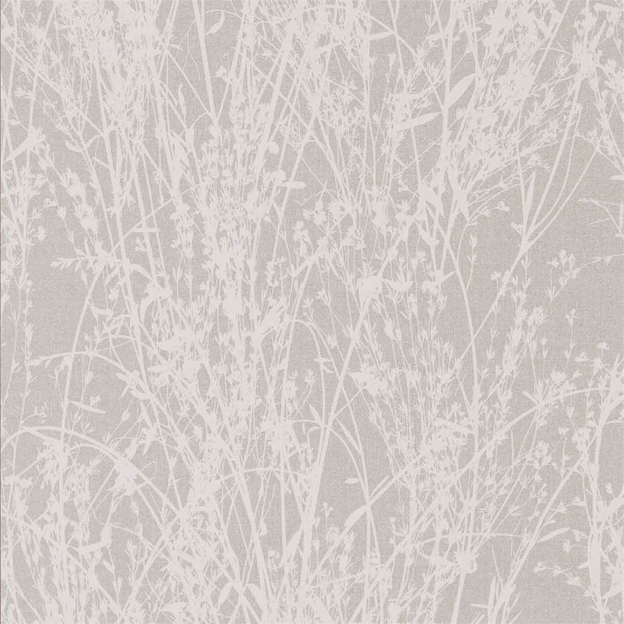 Meadow Canvas White & Grey Wallpaper by Sanderson - 215694 | Modern 2 Interiors
