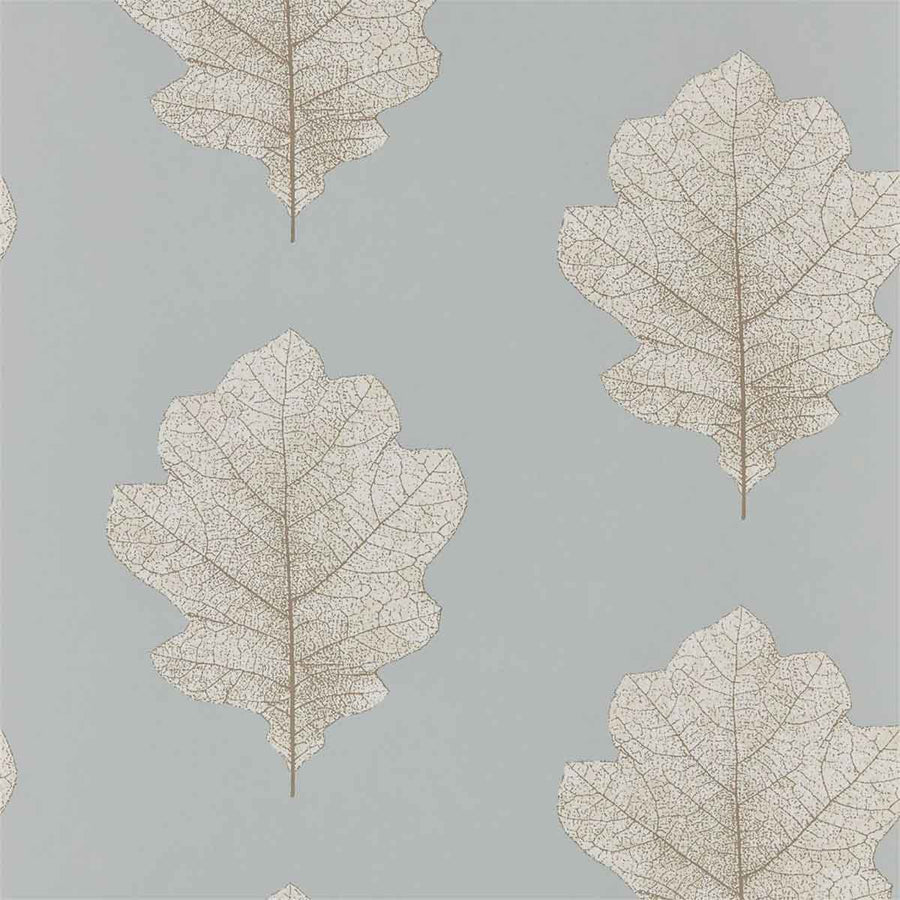 Oak Filigree Cream & Silver Wallpaper by Sanderson - 215702 | Modern 2 Interiors