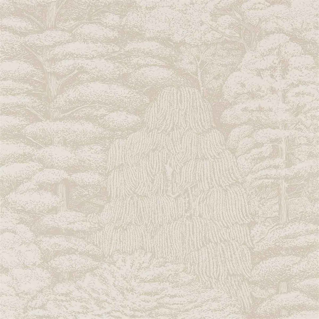 Woodland Toile Ivory & Neutral Wallpaper by Sanderson - 215717 | Modern 2 Interiors
