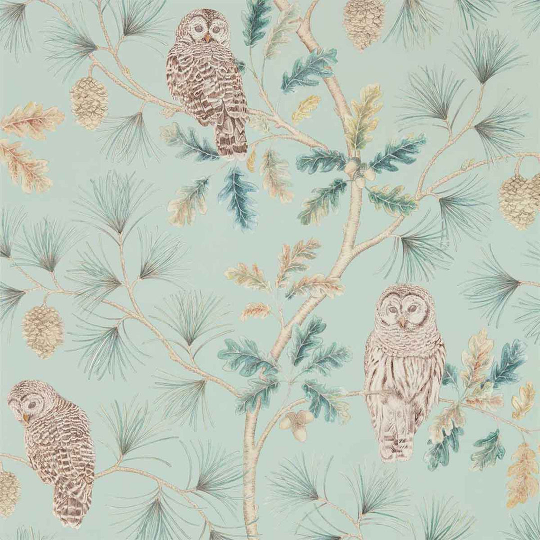 Owlswick Whitstable Blue Wallpaper by Sanderson - 216596 | Modern 2 Interiors