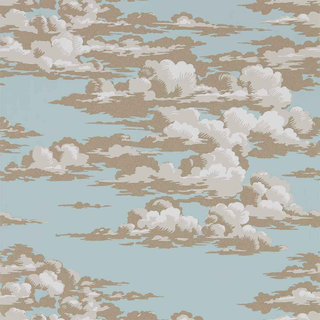 Silvi Clouds English Blue Wallpaper by Sanderson - 216601 | Modern 2 Interiors