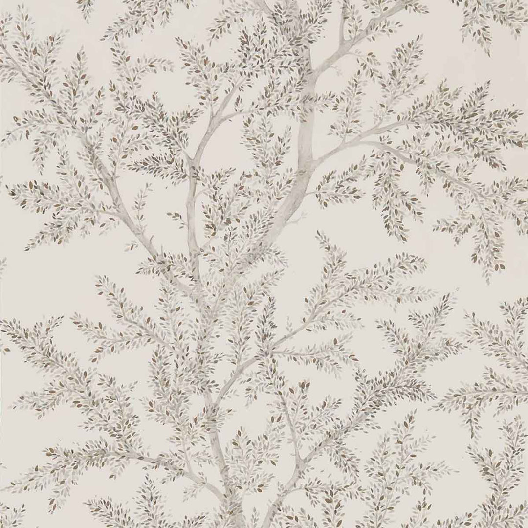 Farthing Wood Silver Wallpaper by Sanderson - 216612 | Modern 2 Interiors