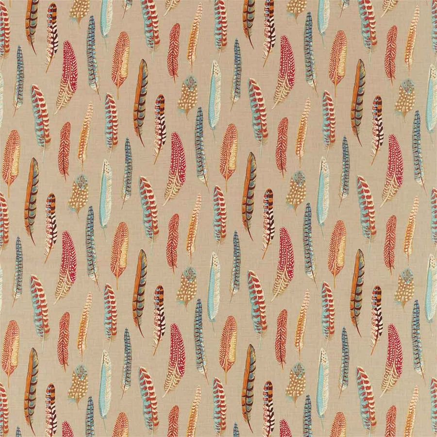 Lismore Teal & Russet Fabric by Sanderson - 226522 | Modern 2 Interiors