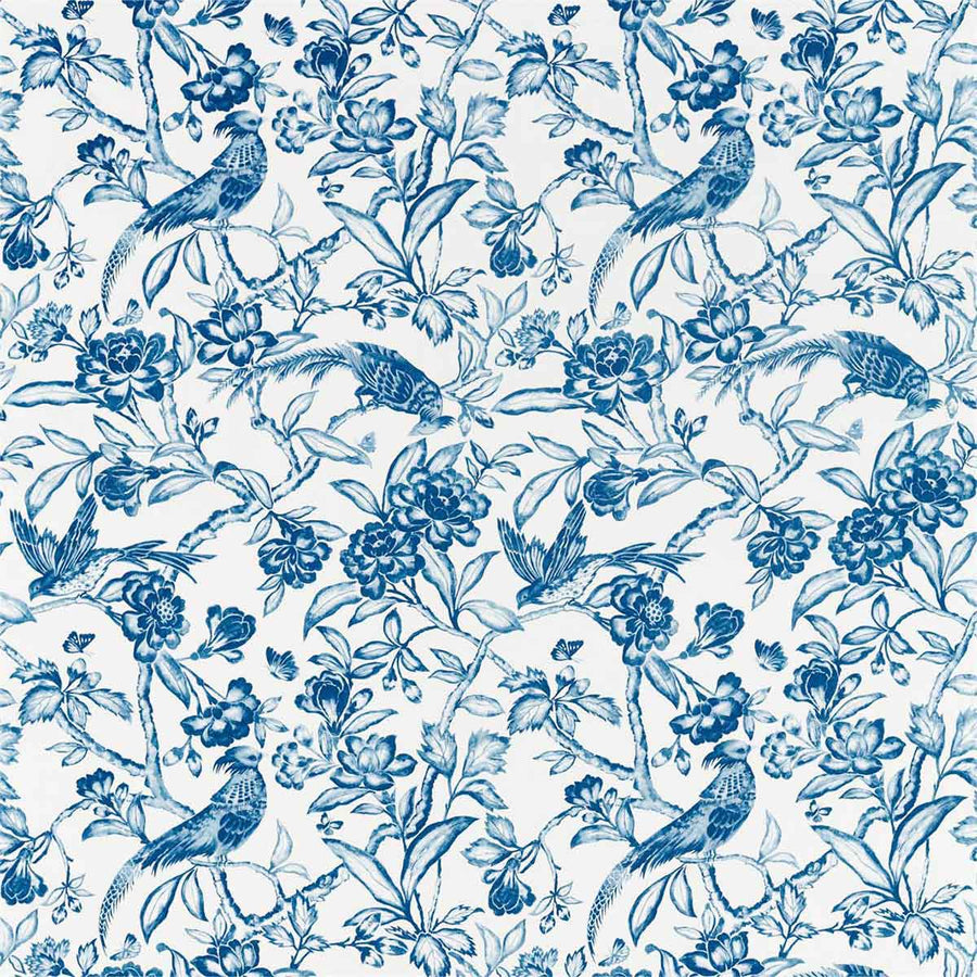 Tattershall Indigo Fabric by Sanderson - 226536 | Modern 2 Interiors