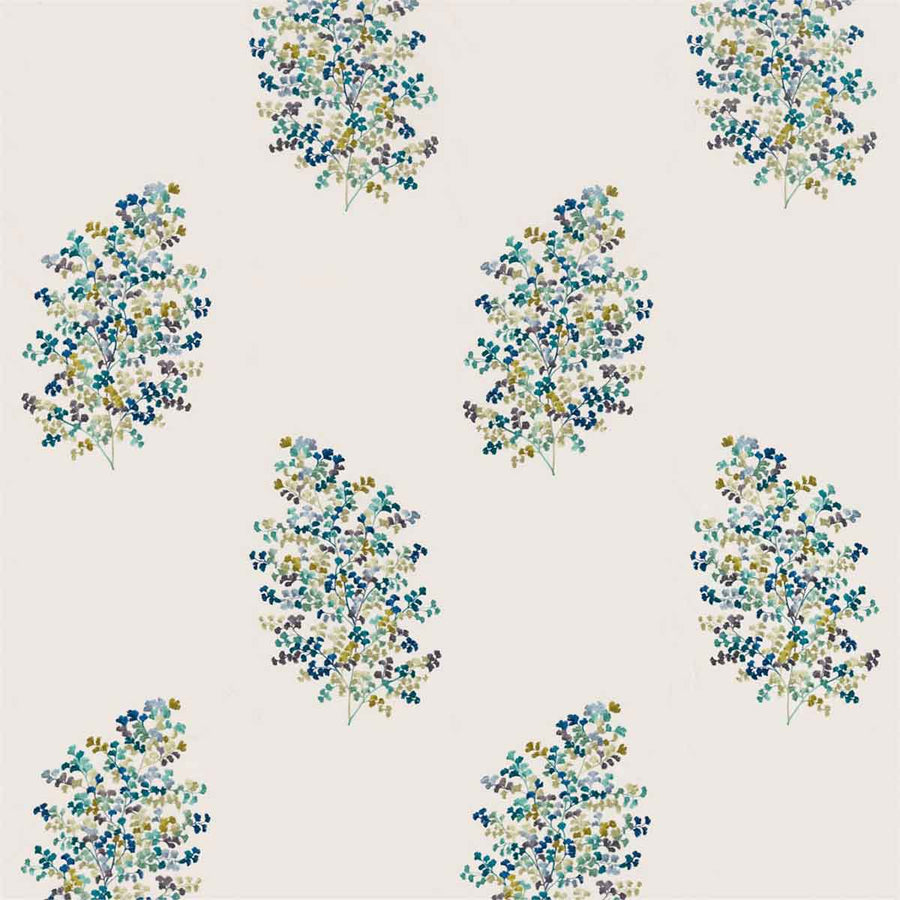 Wendell Embroidery Ceramic Blue Fabric by Sanderson - 236722 | Modern 2 Interiors