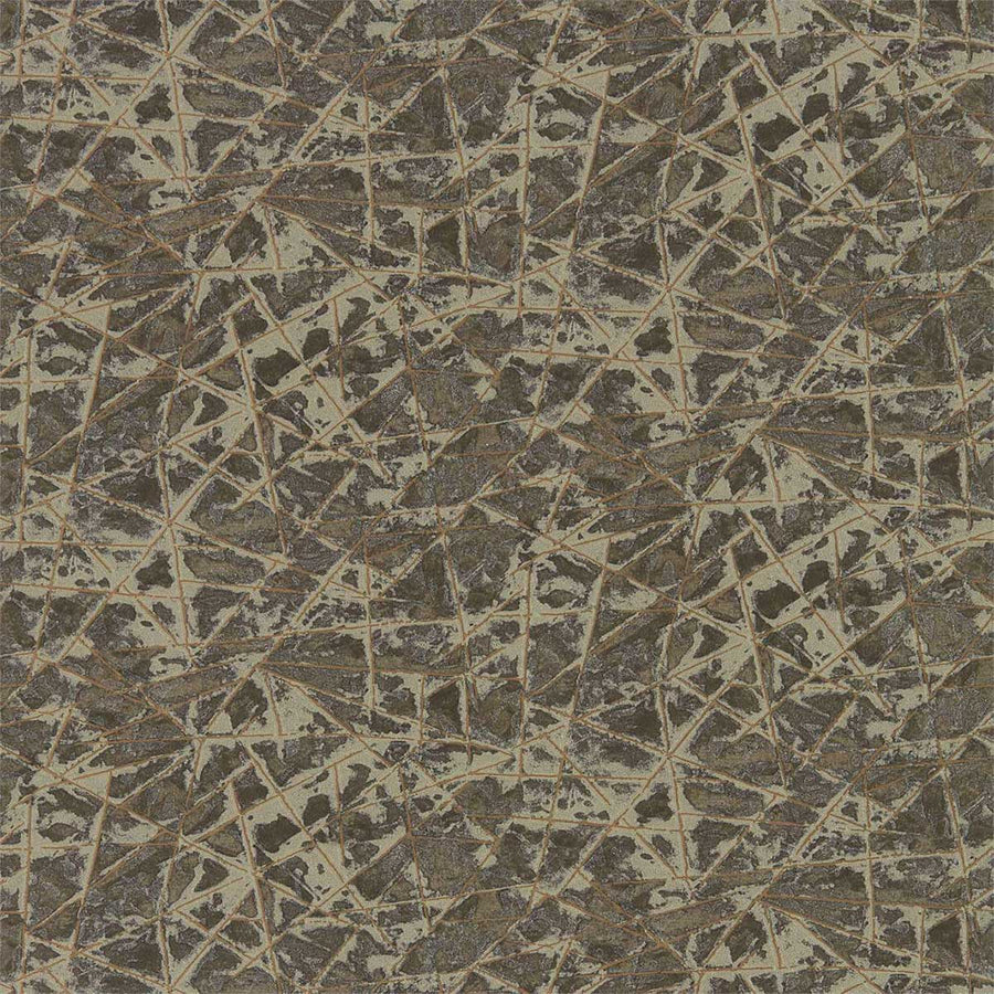 Shatter Gold & Zinc Wallpaper by Anthology - 111851 | Modern 2 Interiors