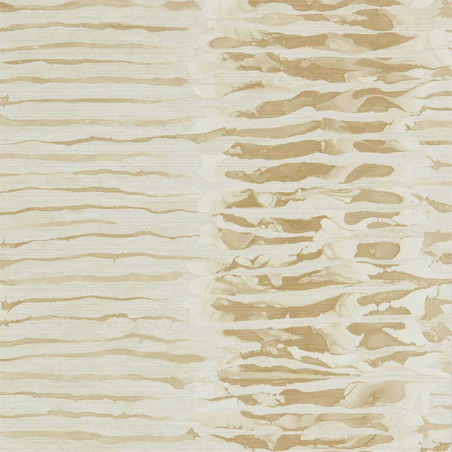 Ripple Stripe Sandstone Wallpaper by Anthology - 112578 | Modern 2 Interiors