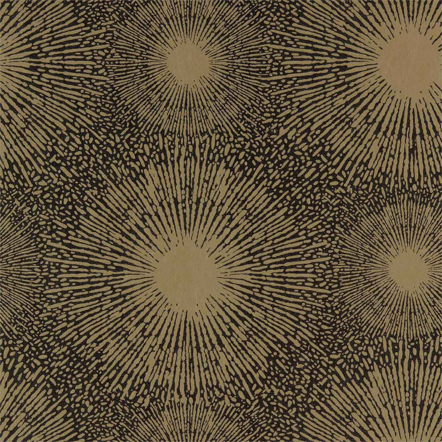 Perlite Gold Iridescent & Coal Wallpaper by Anthology - 112072 | Modern 2 Interiors
