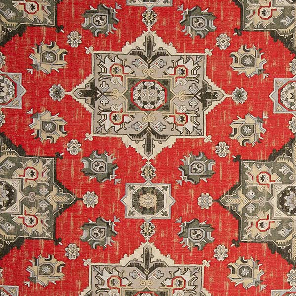 Malatya Crimson Fabric by Clarke & Clarke - F0798/06 | Modern 2 Interiors