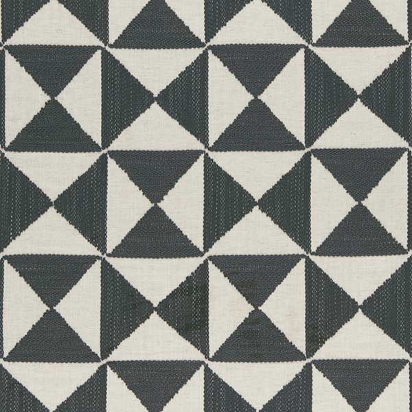 Adisa Charcoal Fabric by Clarke & Clarke - F0952/01 | Modern 2 Interiors