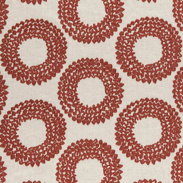 Dashiki Cinnabar Fabric by Clarke & Clarke - F0954/01 | Modern 2 Interiors