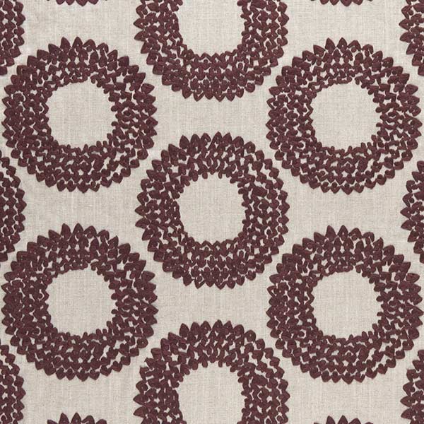 Dashiki Plum Fabric by Clarke & Clarke - F0954/04 | Modern 2 Interiors
