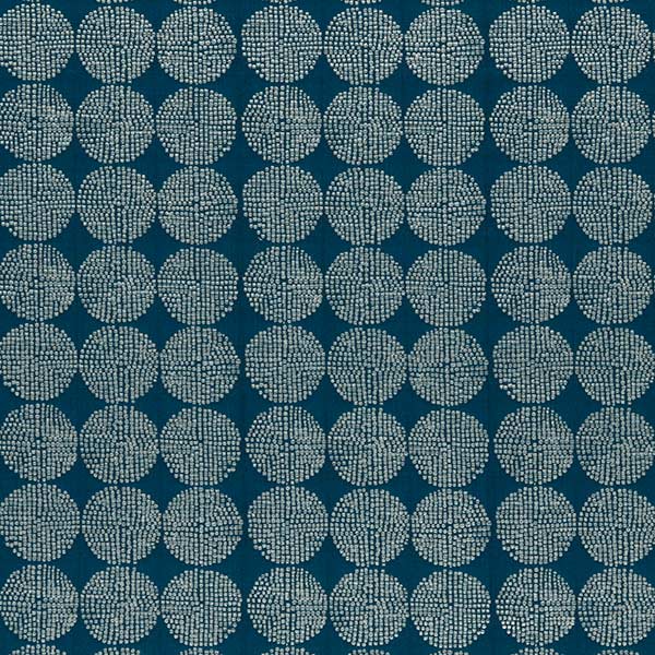 Kiko Aqua Fabric by Clarke & Clarke - F0956/01 | Modern 2 Interiors