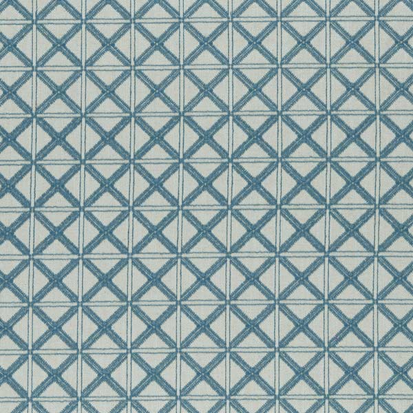 Makenzi Aqua Fabric by Clarke & Clarke - F0957/01 | Modern 2 Interiors