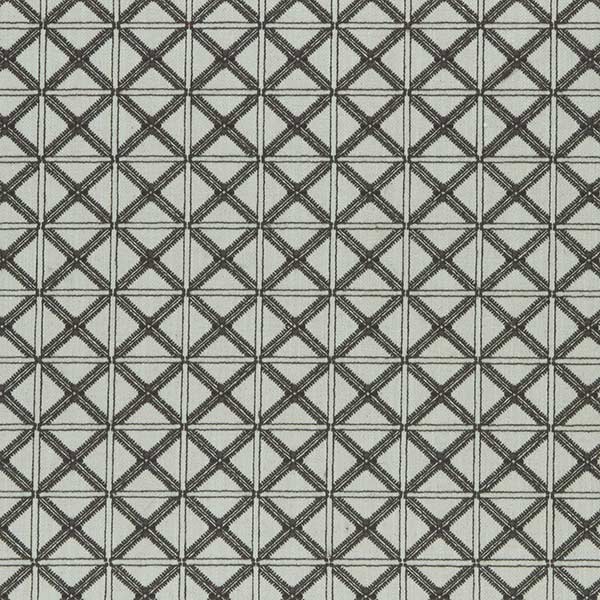 Makenzi Charcoal Fabric by Clarke & Clarke - F0957/02 | Modern 2 Interiors