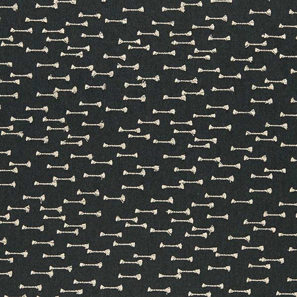 Nala Charcoal Fabric by Clarke & Clarke - F0958/01 | Modern 2 Interiors