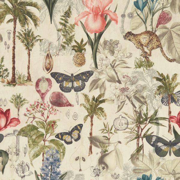 Botany Tropical Fabric by Clarke & Clarke - F1297/03 | Modern 2 Interiors