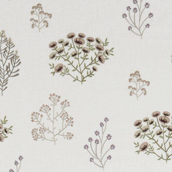 Floris Blush/Damson Fabric by Clarke & Clarke - F1431/01 | Modern 2 Interiors